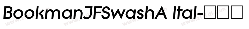 BookmanJFSwashA Ital字体转换